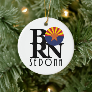 BORN Sedona Arizona Ceramic Ornament