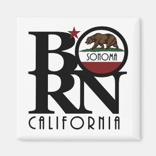 BORN Sonoma California Magnet