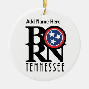 BORN Tennessee Ceramic Ornament