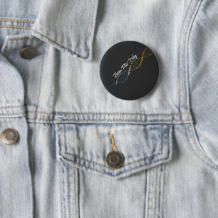 Born This Way - AroAce Pride DNA  2 Inch Round Button