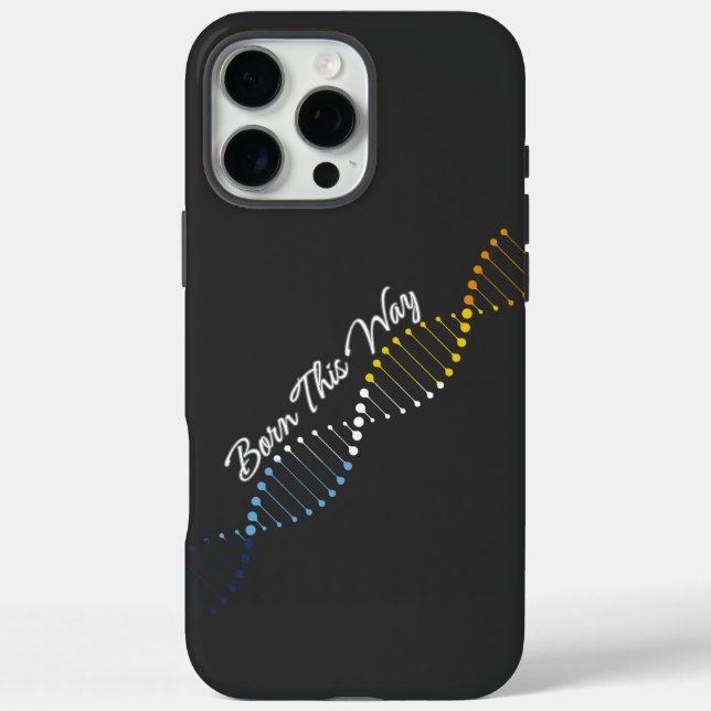 Born This Way - AroAce Pride DNA  Case-Mate iPhone Case (Back)
