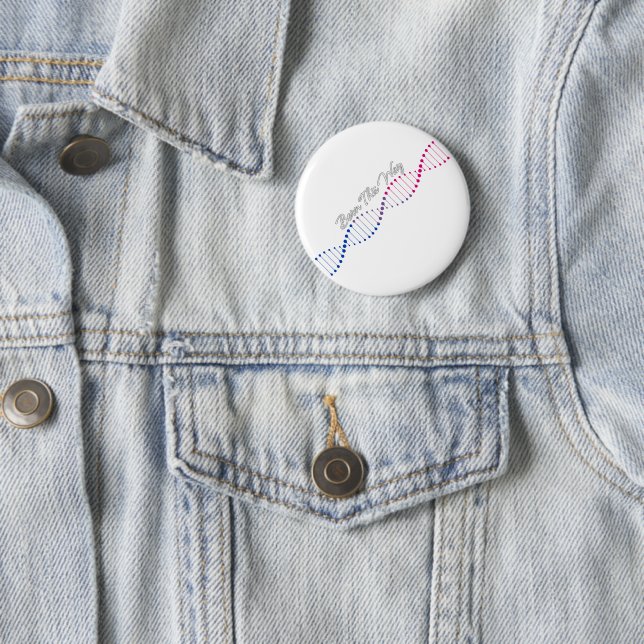 Born This Way Bisexual - Bisexual Pride DNA  2 Inch Round Button (In Situ)