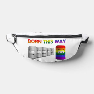 Born This Way LGBT Rainbow Stripe Fanny Pack