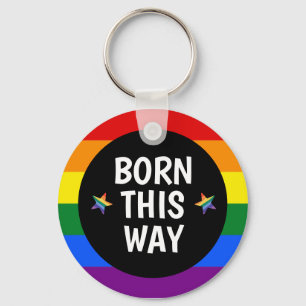 Born this way Pride Keychain