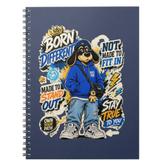 Born Tired Funny T-Shirt for Exhausted Adults Notebook