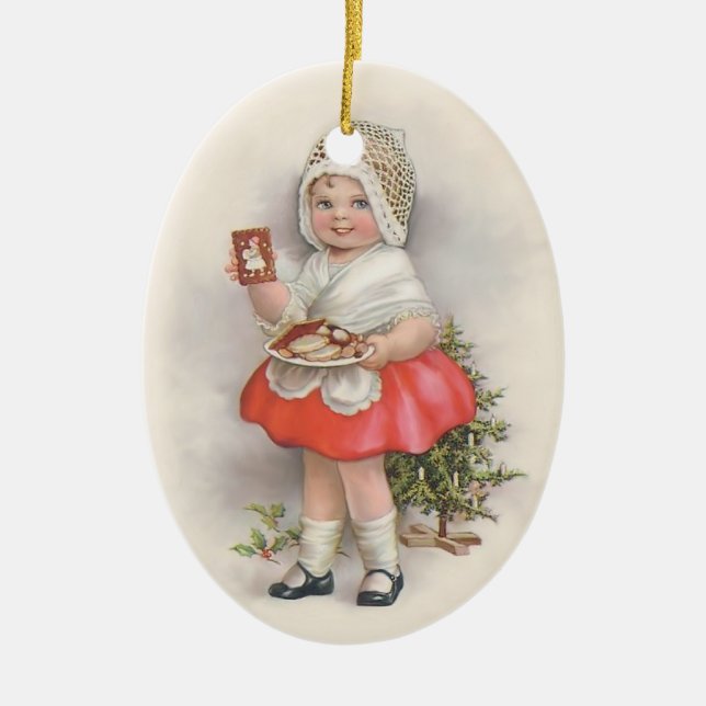 Born To Bake - No Text Ceramic Ornament (Front)