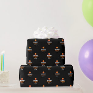 Born To Ball Basketball Themed Kids Birthday Wrapping Paper