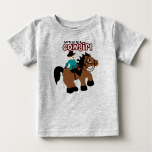 Born to be a Cowgirl Baby T-Shirt