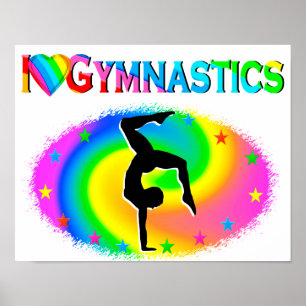 BORN TO BE A GYMNAST CHAMPION POSTER