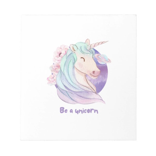 Born to Be a Unicorn Magical Fan Club    Notepad (Front)