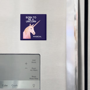 Born to Be a Unicorn Statue Head and Magical Magnet