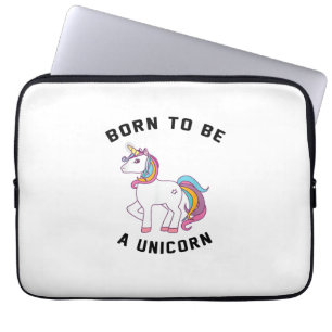 Born to Be A Unicorn T-Shirt_ Vintage Cute Lovely  Laptop Sleeve