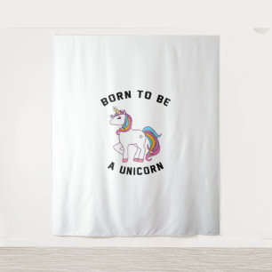 Born to Be A Unicorn T-Shirt_ Vintage Cute Lovely Tapestry