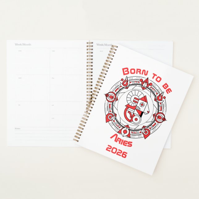 Born to be Aries  Planner (Display)