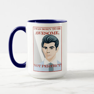 Born To Be Awesome Retro Vintage Young Man Male  Mug