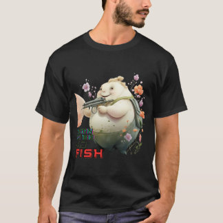 Born to be Badfish, Funny Fish Illustration, Hilar T-Shirt