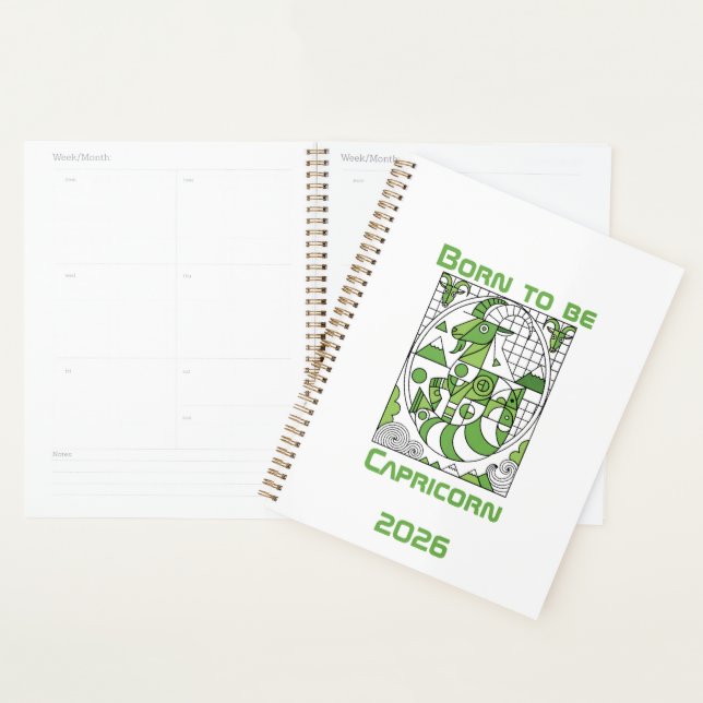 Born to be Capricorn Planner (Display)