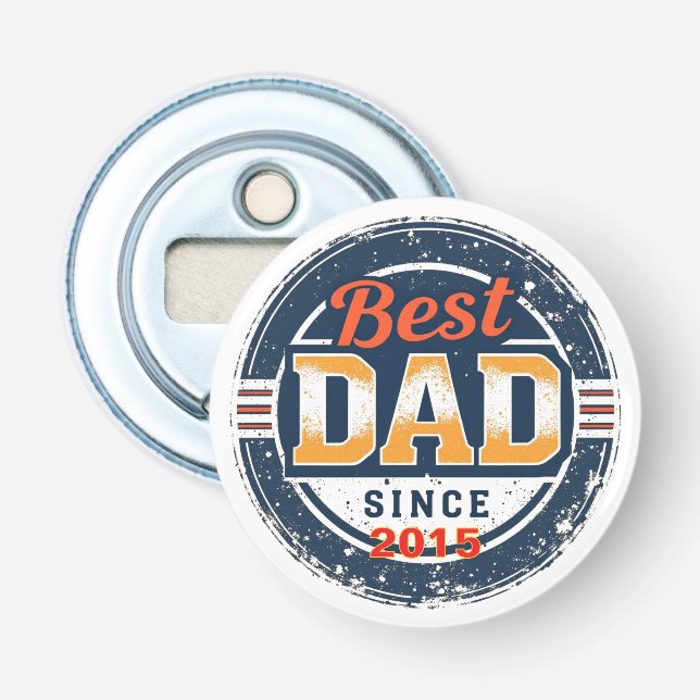 Born to Be Dad – Personalized Year Bottle Opener (Front)