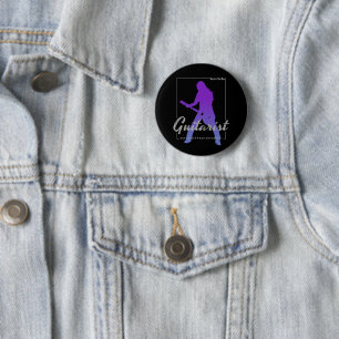 Born To Be Guitarist for Musicians and Band Member 2 Inch Round Button