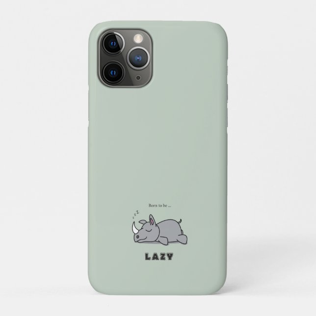 Born to be lazy Case-Mate iPhone case (Back)