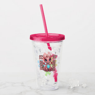 Born to Be Unique – Dragon Heart Cute Baby Dragon  Acrylic Tumbler