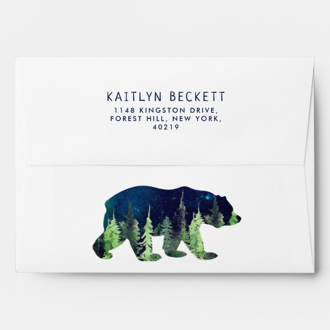 Born To Be Wild Baby Shower Envelope (Back (Top Flap))