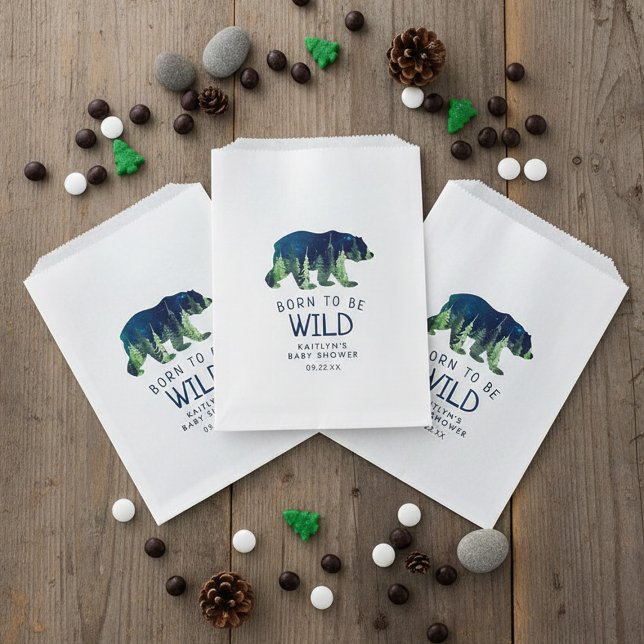 Born To Be Wild Baby Shower Favour Bag (Creator Uploaded)