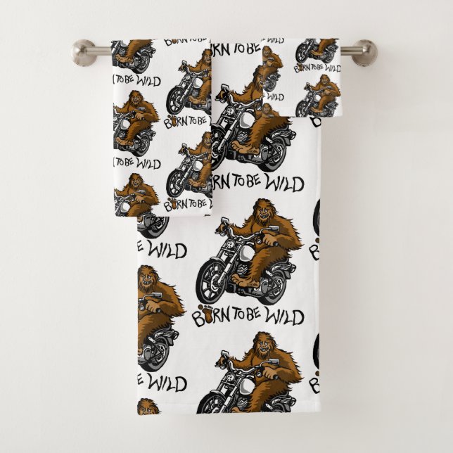 Born to be wild bath towel set (Insitu)