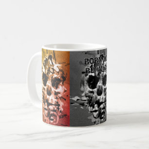 Born to be Wild. Distressed skull  Coffee Mug