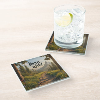 Born To Be Wild Glass Coaster