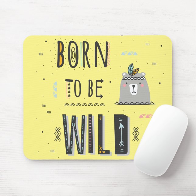 Born to be Wild Mouse Pad (With Mouse)