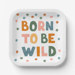 Born To Be Wild Paper Plate