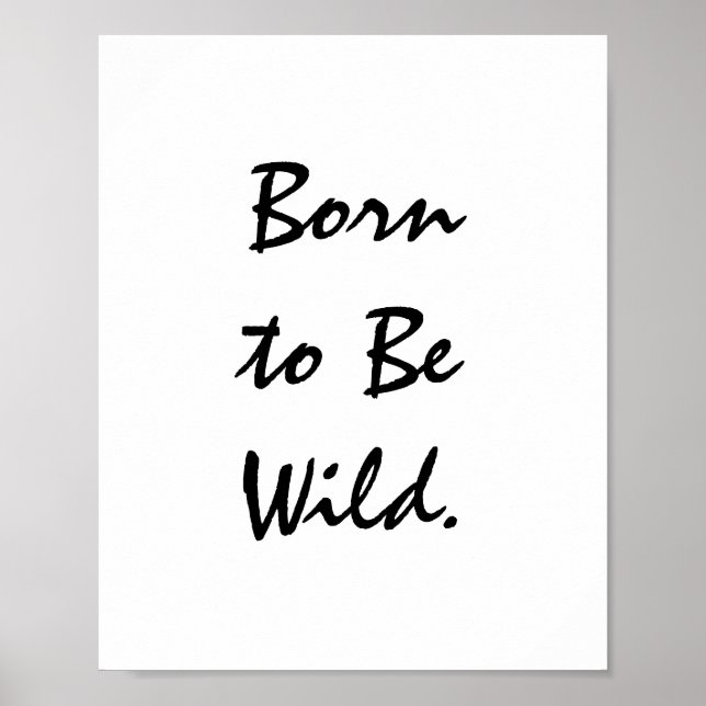 Born to be Wild. Poster (Front)