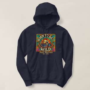 Born to Be Wild Retro Biker Hoodie