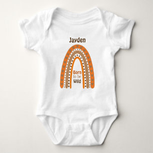 Born to be Wild with Name Baby Bodysuit
