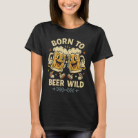 Born to Beer Wild – Funny Retro Beer Party Design