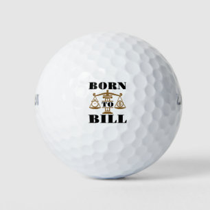 Born To Bill Attorney Lawyer Golf Balls