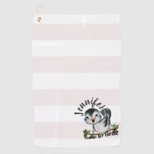 Born to Birdie Personalized Golf Gifts for Women Towel