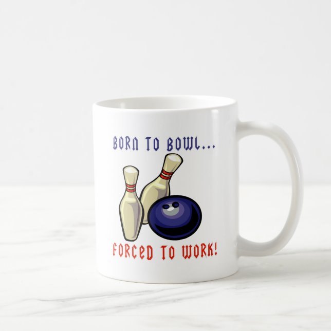 Born To Bowl Coffee Mug (Right)