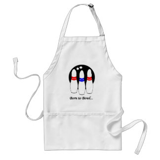 born to bowl standard apron