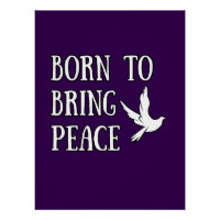 Born to Bring Peace Dove Illustration