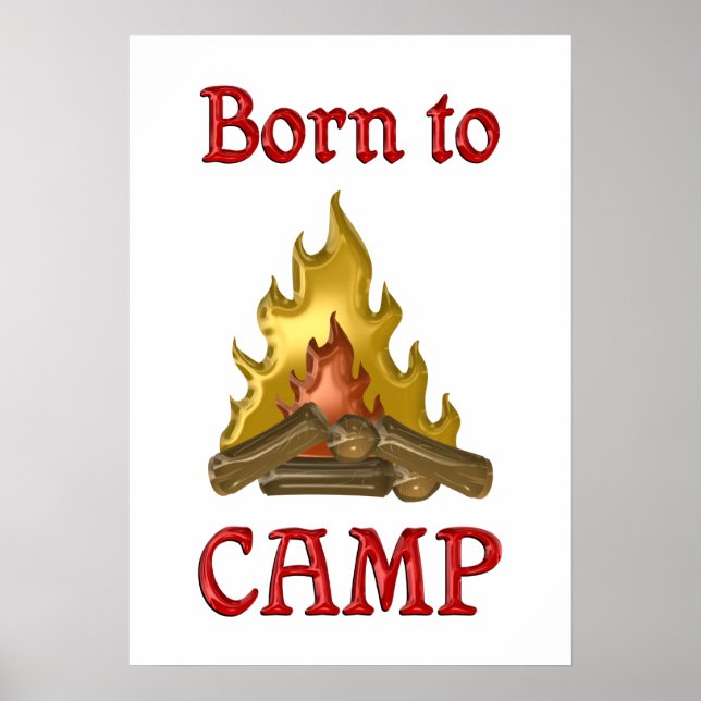 Born to Camp Poster (Front)