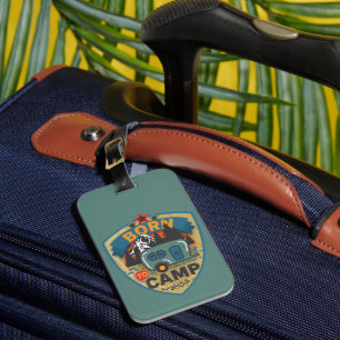 Born to Camp Word Art    Luggage Tag
