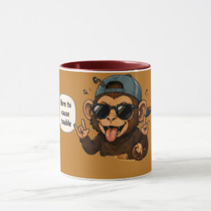 Born to Cause Trouble Funny Sarcastic Coffee Mug