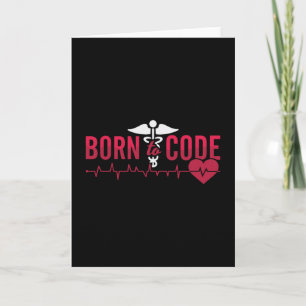 Born To Code Medical Coder ICD Coding Programmer Card