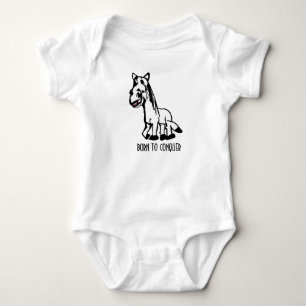 Born To Conquer Baby Bodysuit