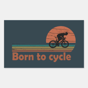 Born To Cycle - MTB Mountain Biking Funny Cycling Sticker