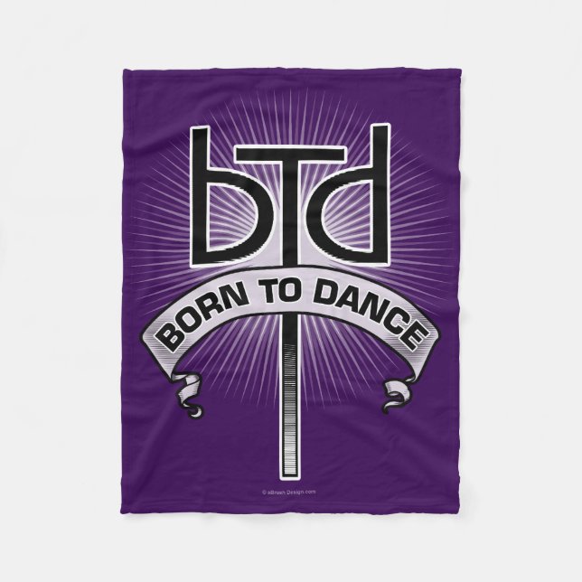 Born To Dance (Basic) Fleece Blanket (Front)