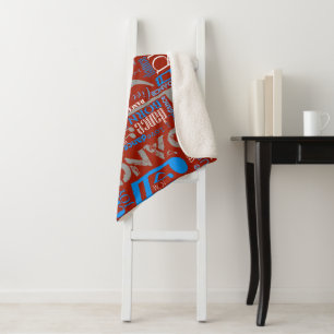 Born to Dance Blue/White/Any Colour ID277 Sherpa Blanket