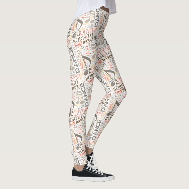Born to Dance Brown ID277 Leggings (Right)